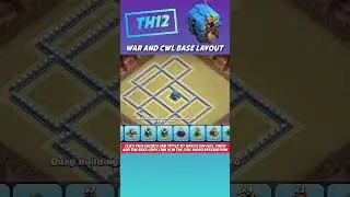 Th12 War and Cwl BASE Layout #clashofclans #geniusclash