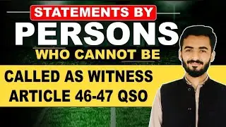 QSO ARTICLE 46-47 QANUN E SHAHADAT ORDER 1984