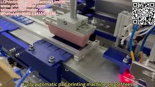 Fully automatic pad printing machine on golf tees
