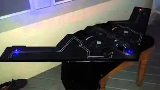 rc b2 stealth bomber LED LIGHTS FINAL TEST ..