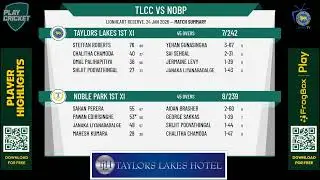 Taylors Lakes 1st XI v Noble Park 1st XI