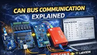 CAN Bus Communication for Electric Vehicle Applications | Arduino ADC &rarr; MCP2515 &rarr; USB-CAN-B &rarr;LabVIEW