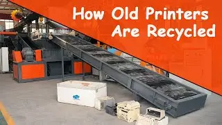 How Old Printers Are Recycled | Metal and Non-Metal Separation Line ♻️