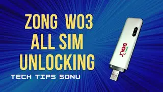 Zong w03 unlock | All sim without open | W03 fast boot unlock| by tech tips sonu