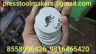SS304 Washer Open Die 50×13×3 thikness Die & Punch HSS M2 materail Grade 8558996426, 9816465420