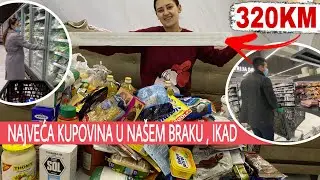 NAJVEĆI FOOD HAUL IKAD ! Kupili zalihe hrane i snimali sve cijene 👌🏻