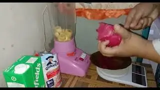 jus buah pisang dan naga anti gagal (menu diet sehat untuk sarapan pagi)