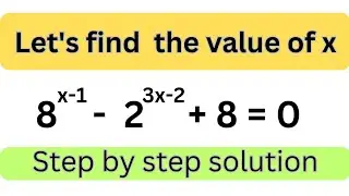 Solving an exponential equation to find the value of x | grade 10 maths