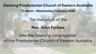2026-01-07 - The induction of John Forbes