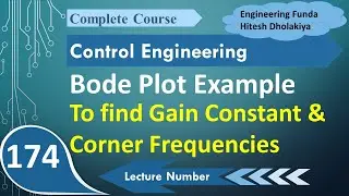 Bode Plot Example: Analyzing Gain Constant and Corner Frequency in Control Systems