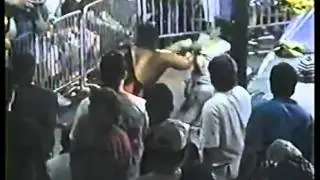 Taz throws camera man into my father at ECW Show
