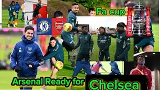 🔥 Arsenal Training Done & Arrived for Chelsea FA Cup ⚽🔴 Full Situation Explained