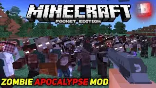 Zombie Apocalypse Addon For Minecraft Pe | Zombie Apocalypse Mod | In Hindi | 2021