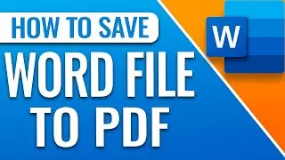 How To Save Word Document As PDF File
