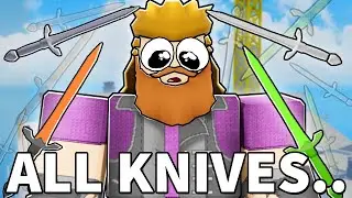 looking at ALL DEV KNIVES in Roblox Arsenal...