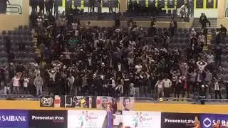 لحظه دخول جمهور الزمالك الصاله  طايره سيدات