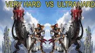Horizon Zero Dawn Ultra Hard VS Very Hard-Killing A Thunderjaw
