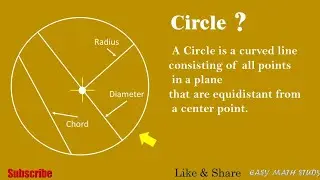 What is a Circle and its properties?!Easy math study