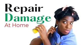 Hot Oil Treatment for Relaxed Hair | Repair DRY DAMAGED hair at Home