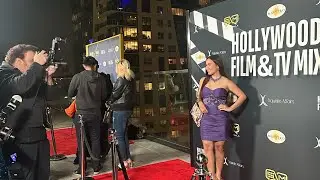 Kristine at HOLLYWOOD FILM AND TV MIXER 2025 - LIVE INTERVIEW🇺🇸 #model #actress #hollywood #usa