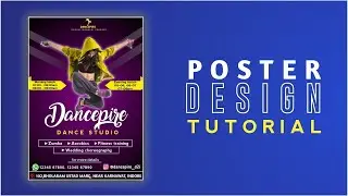 Dance studio poster/banner design in mobile | pixellab poster making video | pixellab tutorial video
