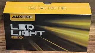 AUXITO LEDs H11 and 9005 - comparison between original halogen bulbs and AUXITO LEDs