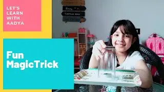 Fun Magic With Glass | Simple Science Experiment | Easy Kids Activiy |Let's Learn With Aadya
