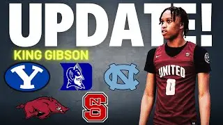 5-Star King Gibson Recruit Update - UNC, NC State, BYU, Duke, And Arkansas All Involved!