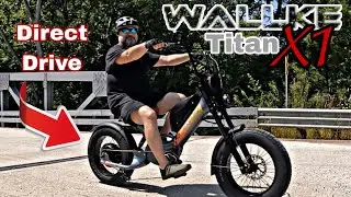Wallke Titan X1 CHOPPER STYLE Ebike Review | Carbon Fiber | 2000W Direct Drive | 38 mph