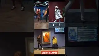 Violet McGraw (Iconic megan) & Amie Donald doing M3gan Dance  @amiedonald_nz @itsvioletmcgraw