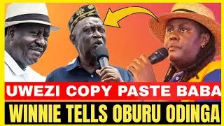 UWEZI COPY PASTE BABA!! ANGRY WINNIE ODINGA TO HER UNCLE OBURU ODINGA 
