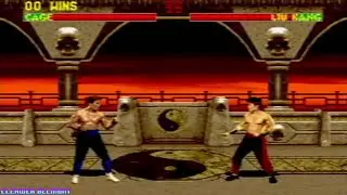 Mortal Kombat II (SEGA Mega Drive/Genesis) Johnny Cage Playthrough - Played on real hardware