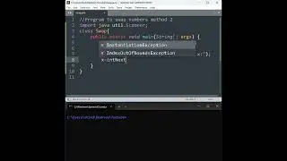 Java program for Swapping two numbers | Swapping  using third variable Z |#java #coding #programming