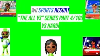Wii Sports Resort “The All Vs” Series Part 4/100! Vs Haru!