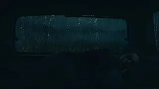 Relaxing Rain Sounds on Car Window at Night for Deep Sleep and Calm Mind