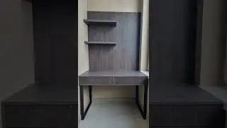Брутальный рабочий стол на балкон.#мебель #мебельдлядома