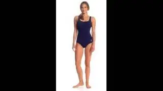 TYR Solid Scoop Neck Controlfit | SwimOutlet.com