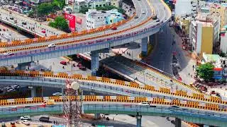 Gachibowli New Flyover in Hyderabad | Gachibowli to Kondapur Traffic Solution | PJR Flyover