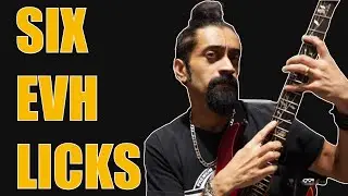 Six Sick EVH Licks - Eddie Van Halen Tapping Licks - Guitar Lesson - Chandresh Kudwa
