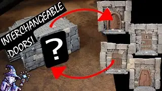 Fantasy & Sci-Fi Terrain with Interchangeable Doors!