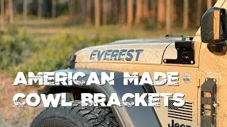 Installing my American-made cowl brackets from Smoky Mountain Overland