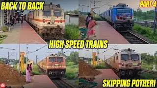 Back-to-Back High Speed Trains Skipping Potheri 🚆💨 | Sampark Kranti, Tejas, Humsafar | Part 4