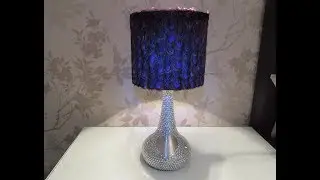 Purple Pheasant Feather Lampshade