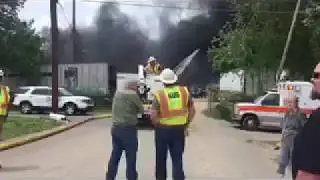 RAW VIDEO: Fire at Fort Loudon Waste and Recycling