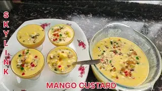 MANGO CUSTARD RECIPE IN HINDI | URDU|BY SKY LINK KITCHEN.