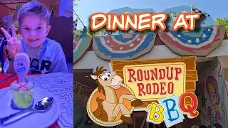 DINNER AT ROUND UP BBQ IN DISNEY'S HOLLYWOOD STUDIOS \ FULL, HONEST REVIEW \ ALLERGY FRIENDLY?