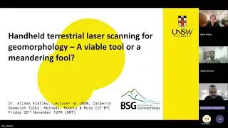 Handheld terrestrial laser scanning for geomorphology by Dr Alissa Flatley