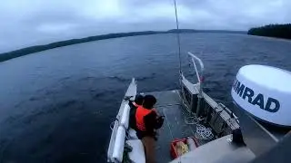 Timelapse of an ADCP recovery in the Masset Inlet.