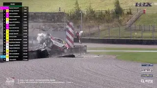 Blackburn's scary high speed crash | Ford Fiesta ST240 Championship - Donington, Race 1