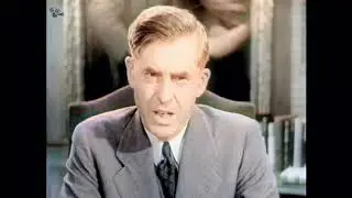 Vice President Henry A Wallace speech A.I. Enhanced & Colorized